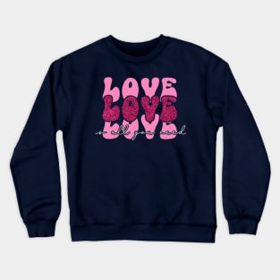 Glitter love Crewneck Sweatshirt